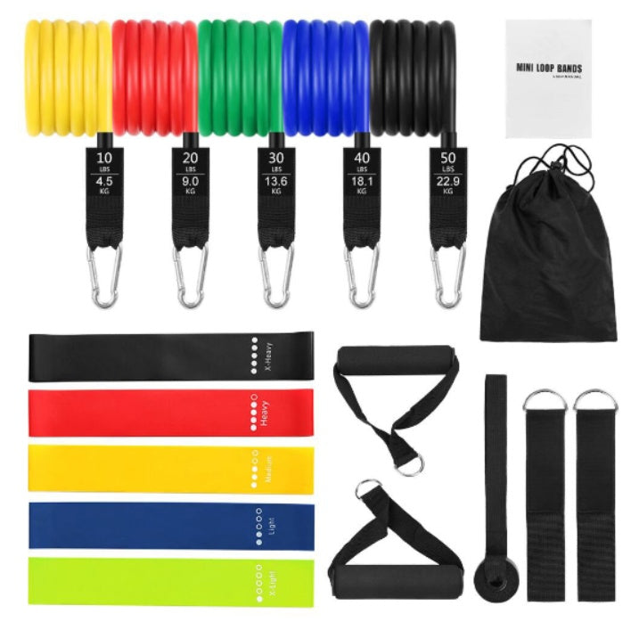 BaseBuilt™ Resistance Band Set – 17 - Piece Strength & Mobility Kit